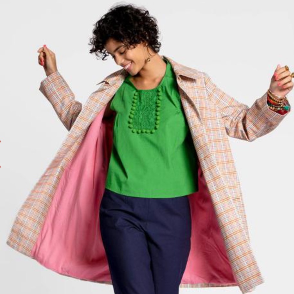 Frances Valentine Lockwood Plaid Coat
